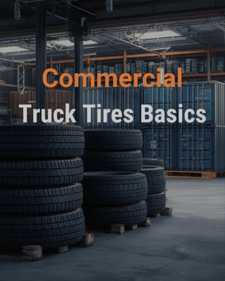 North American commercial fleet truck operating with factory direct wholesale tires
