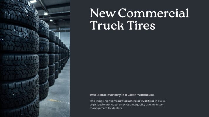 brand new tires stacked in wholesale warehouse ready for distribution