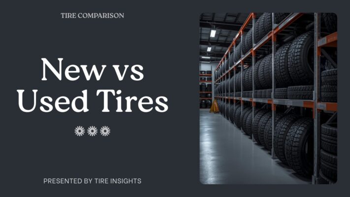 comparison of new brand tires and used tires for resale business decision